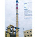 Steel industial chimney system